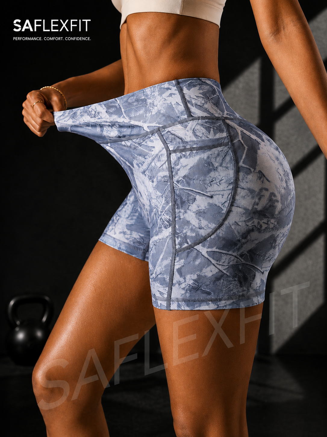 Tight Fit Sports Shorts Yoga With Pocket