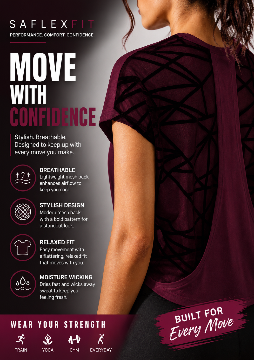 Mesh Performance Sports T-Shirt