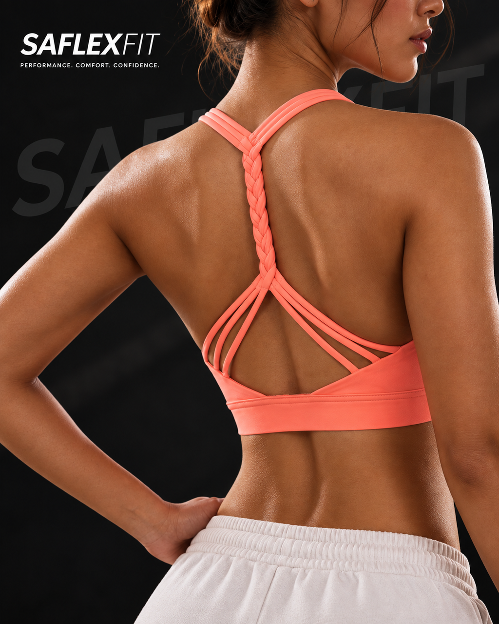 Cut-Out Backless Sports Bra