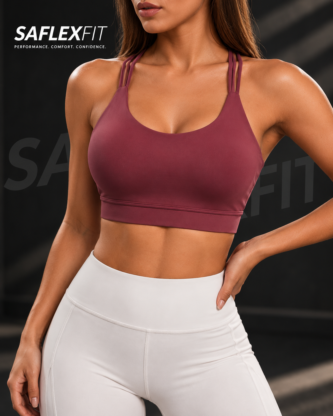 Cut-Out Backless Sports Bra