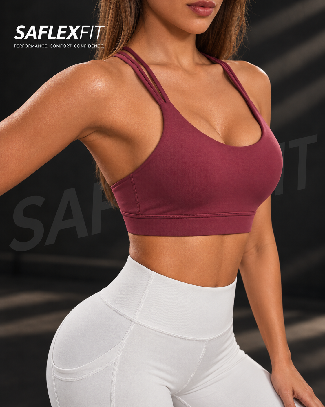 Cut-Out Backless Sports Bra