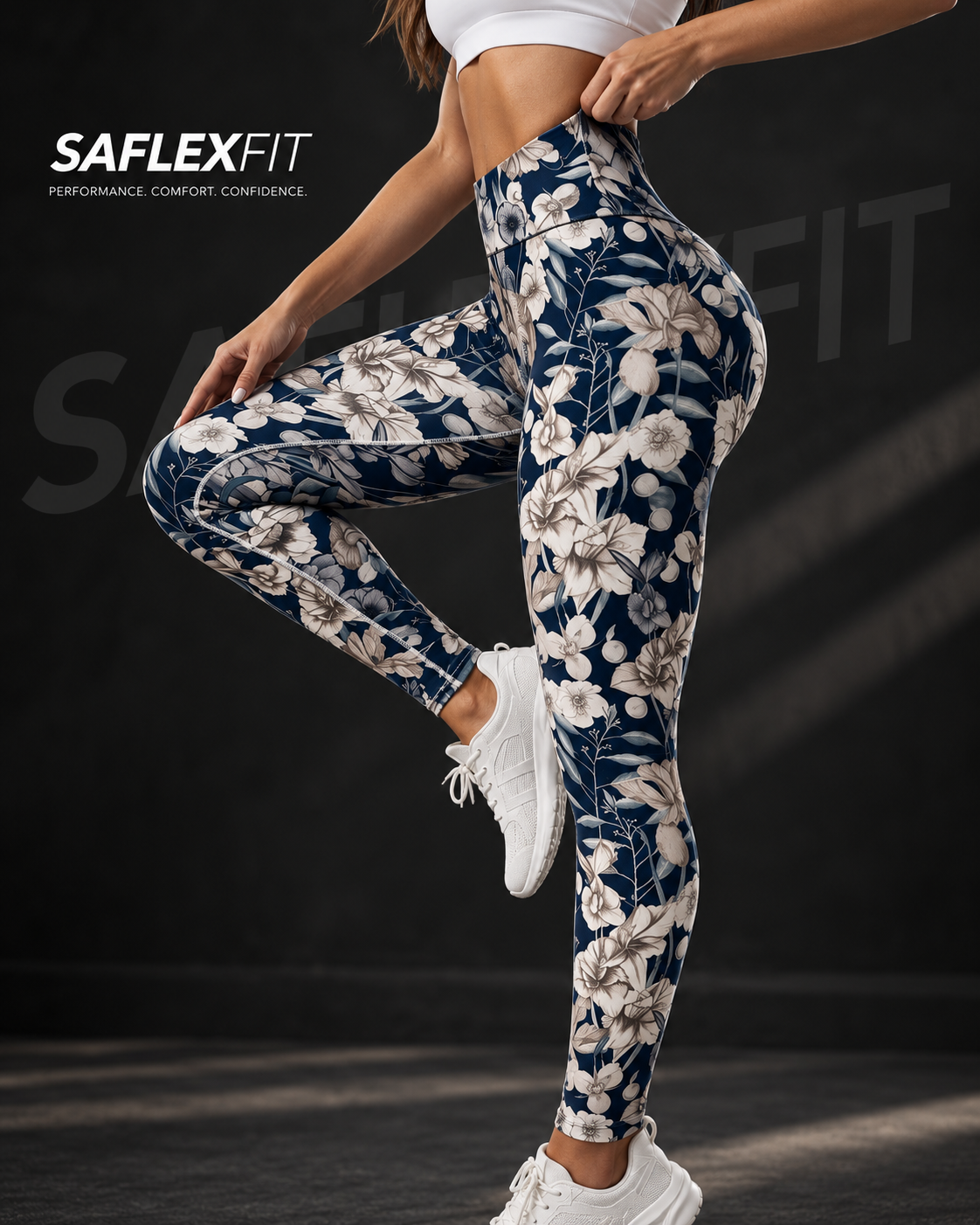 Floral High-Waist Performance Leggings