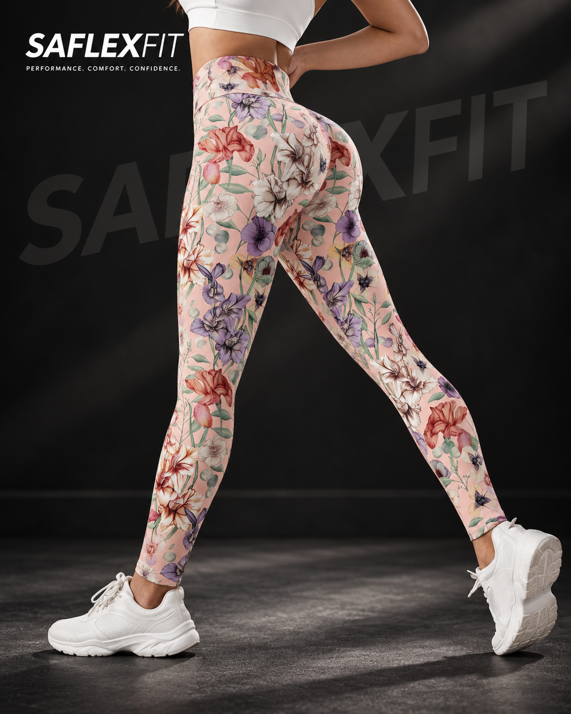 Floral High-Waist Performance Leggings