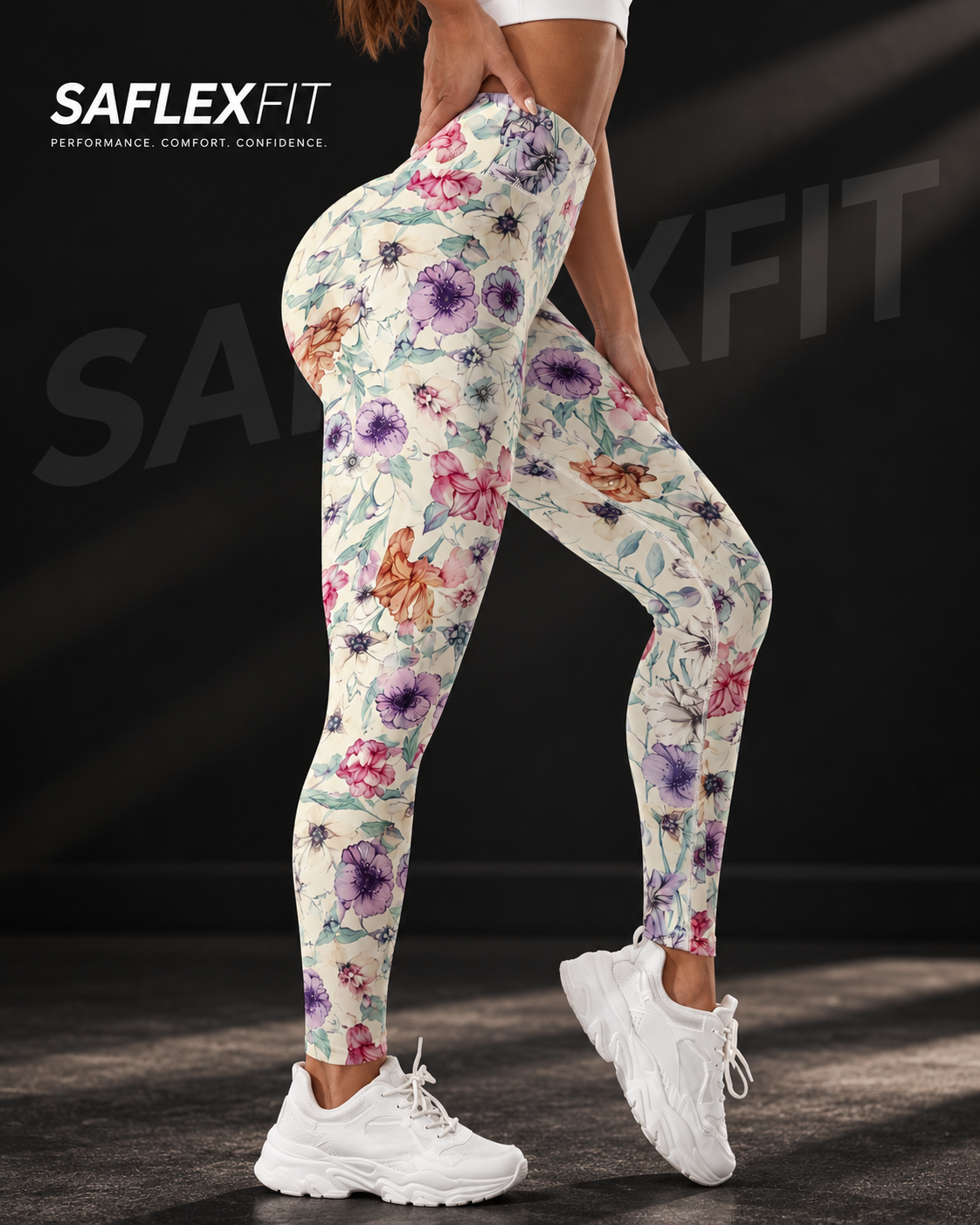 Floral High-Waist Performance Leggings