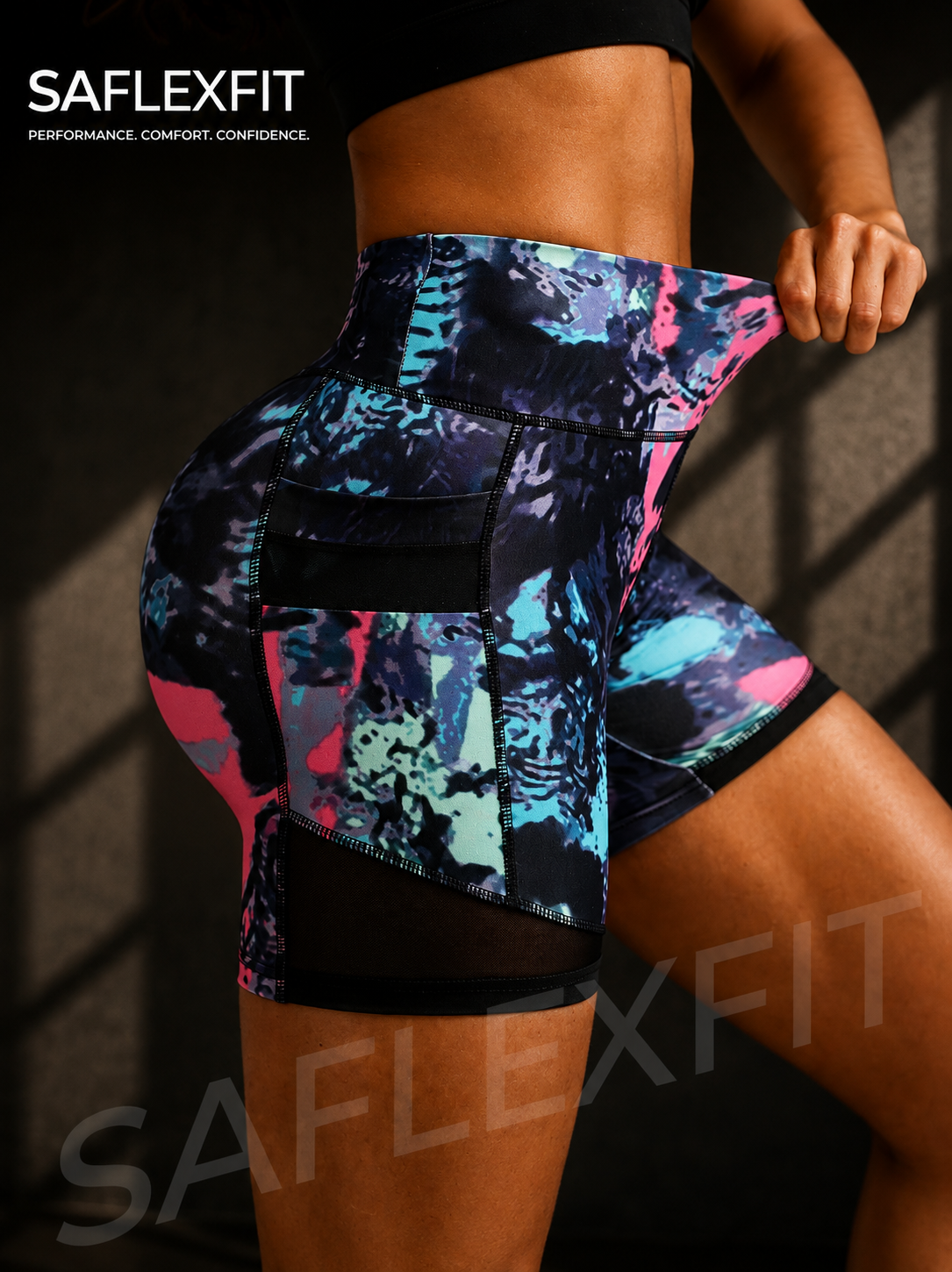 High-Waist Women's Sports Shorts