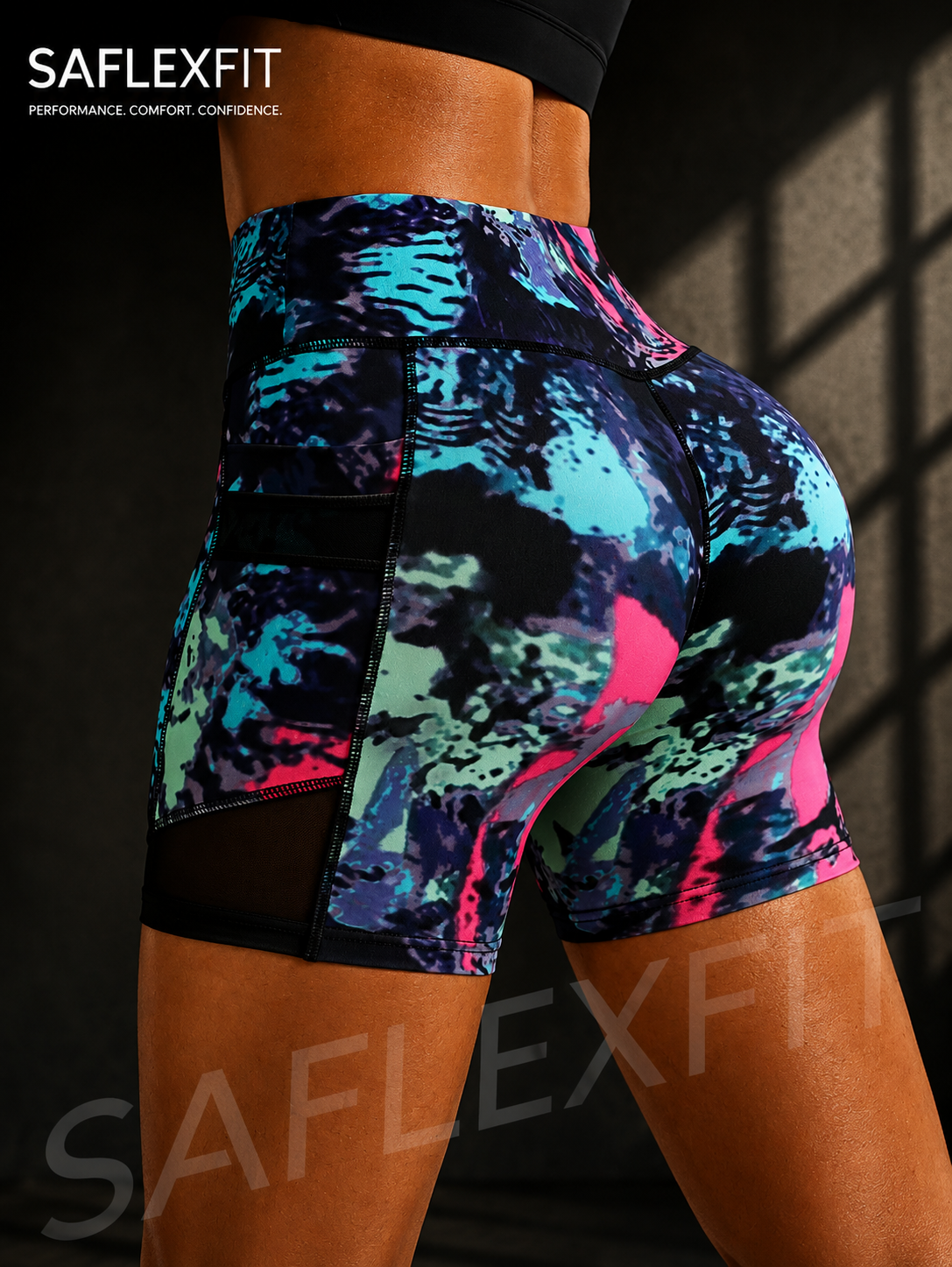 High-Waist Women's Sports Shorts