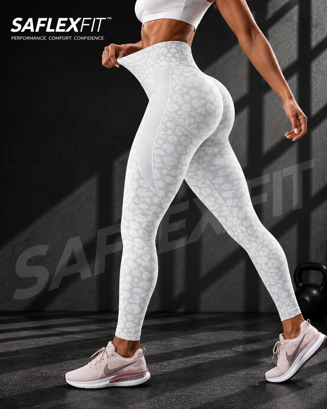 Seamless High-Waist Textured Sports Leggings