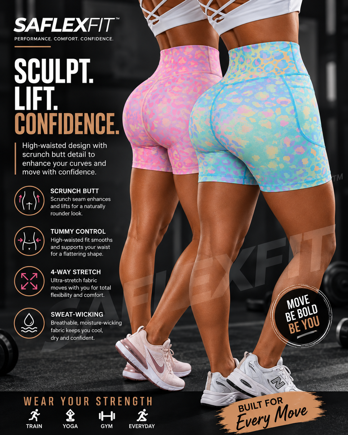 2-Piece Workout Shorts Set